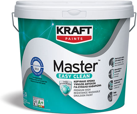 Kraft Master Easy Clean Plastic Paint for Interior Use White 3lt