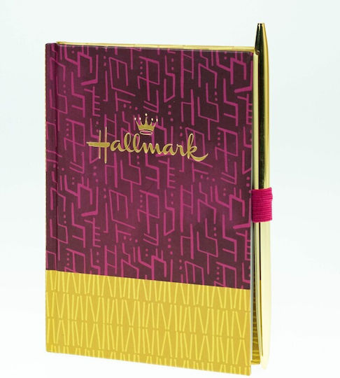 Hallmark Notebook A6 Ruled with Pen Holder Multicolour