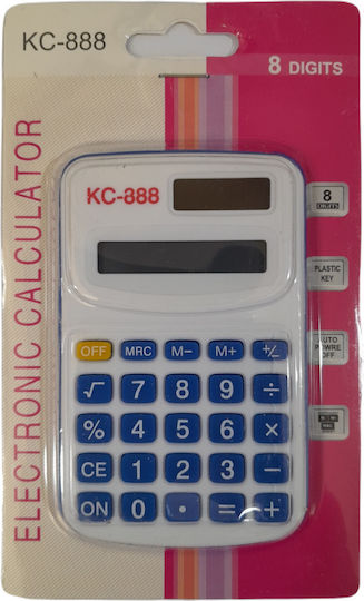 Justnote Calculator Pocket 8 Digits in Blue Color 1pcs