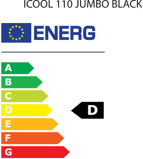 Klimaitalia ICOOL 110 Frigider pentru băuturi 1000lt Cu două uși Înălțime202.3xLățime113xAdâncime72cm Black