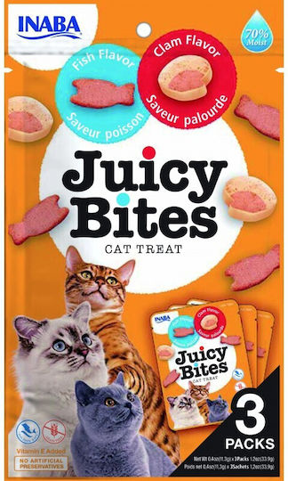 Inaba Juicy Bites Snack Treats with Fish with Fish & Liver for Adult Cats 34gr