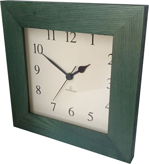 Etoile Wanduhr Hölzernes Grün Ø24cm