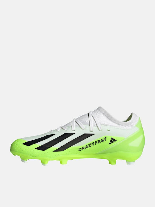 adidas X Crazyfast.3 Ποδοσφαιρικά Παπούτσια με Τάπες FG Λευκά