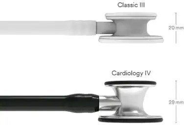 Littmann Кардиологичен Стетоскоп Непрекъснато с Двоен Конус Черен