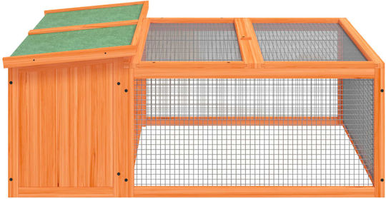 vidaXL 172286 Wooden Cage for Rabbits 117.5x97x47.5cm