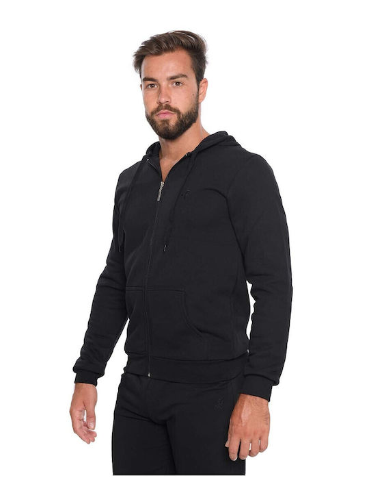 Black Hoodie Cardigan