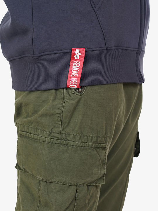 Basic Sweatshirt für Herren mit Kapuze Marineblau