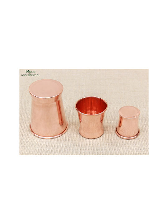 2 Glas Wasser aus Kupfer in Rose Gold Farbe 170ml