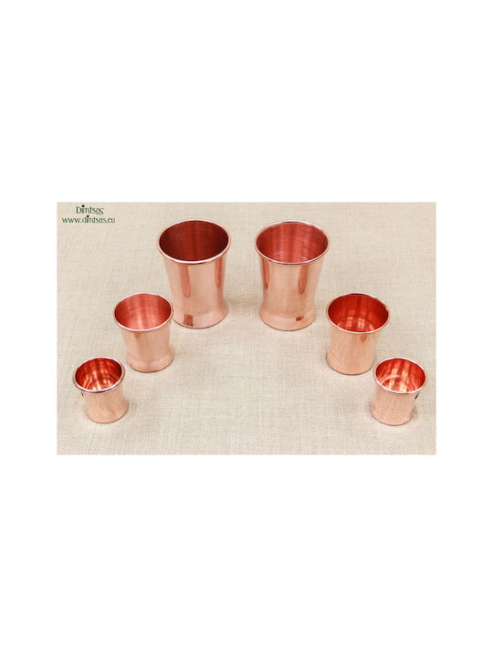 2 Glas Wasser aus Kupfer in Rose Gold Farbe 170ml