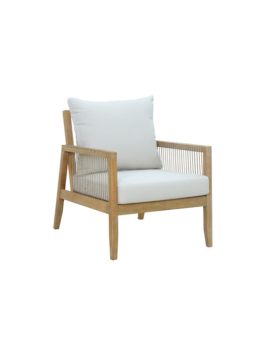 Set Cameră De Zi Pentru Exterior Japonism 4 Piese Natural Cu Perne