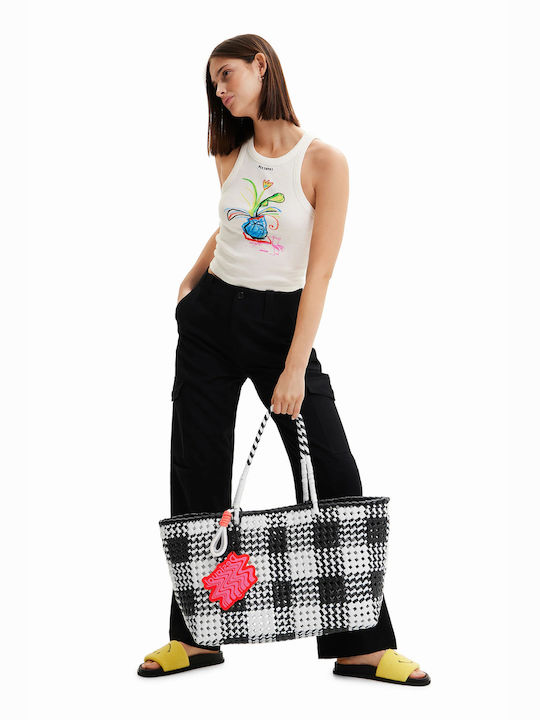 Desigual Fabric Beach Bag Multicolour