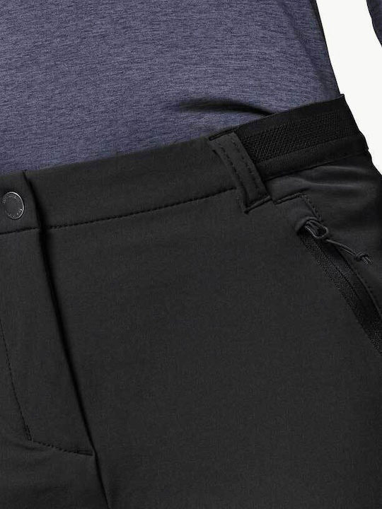 Jack Wolfskin Geigelstein Γυναικείο Μακρύ Παντελόνι Πεζοπορίας Μαύρο