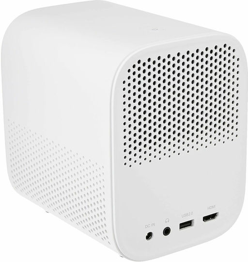 Mi Smart 2 BHR5211GL Мини 3D Проектор DLP Full HD LED лампа с Wi-Fi и вградени високоговорители Бял