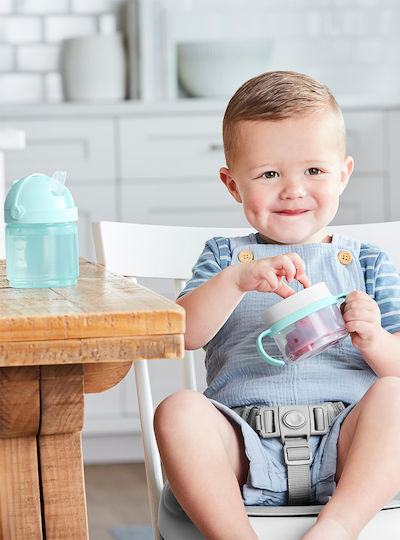 Skip Hop Sip 'n Snack Set Παιδικό Παγούρι Πλαστικό Γαλάζιο (Διάφορα Σχέδια/Χρώματα)