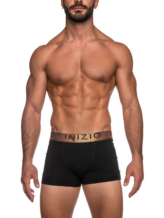 Inizio Men's Boxers Black/Bronze 2Pack