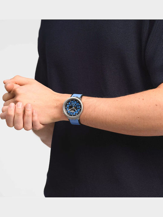 Swatch Daze Ρολόι Μπαταρίας με Καουτσούκ Λουράκι