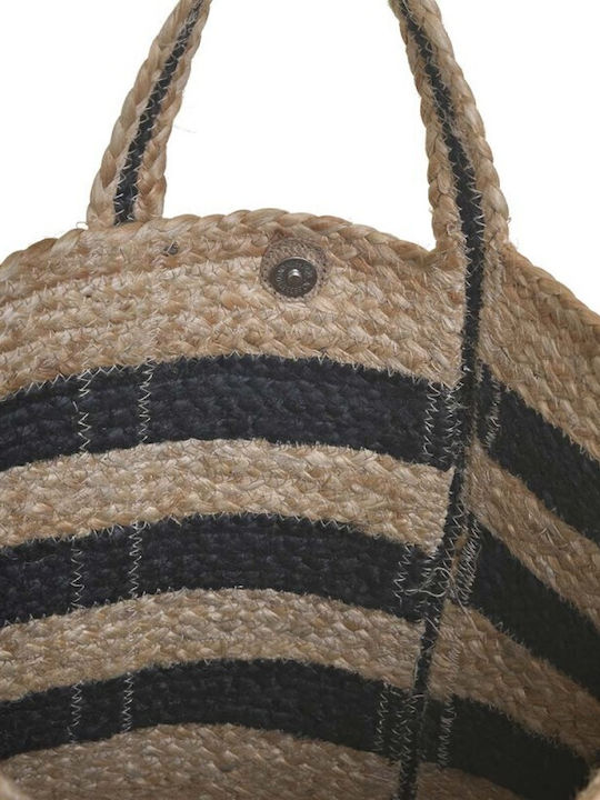 Ble Resort Collection Wicker Beach Bag Beige