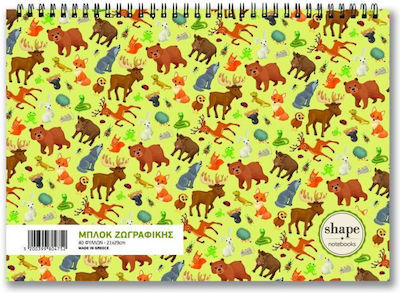 Shape ΙΚΕ Drawing Pad A4 21x29.7cm 80 Sheets