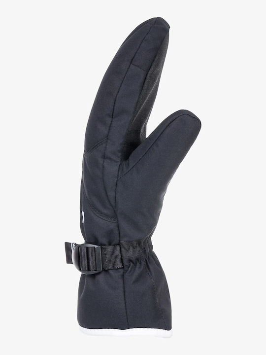 Roxy Jetty Solid Mittens Γυναικεία Γάντια Σκι & Snowboard Μαύρα