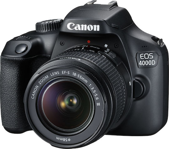 Canon DSLR Camera EOS 4000D Crop Frame Black