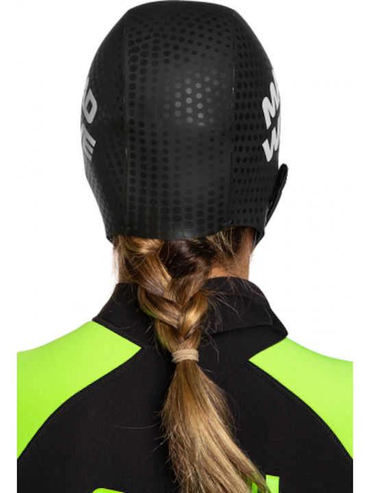 Mad Wave Schwimmkappe Erwachsene aus Polyester Schwarz