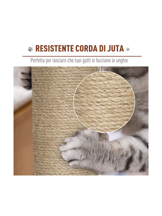 Pawhut Scratching Post Cat Trees Gray 30x30cm