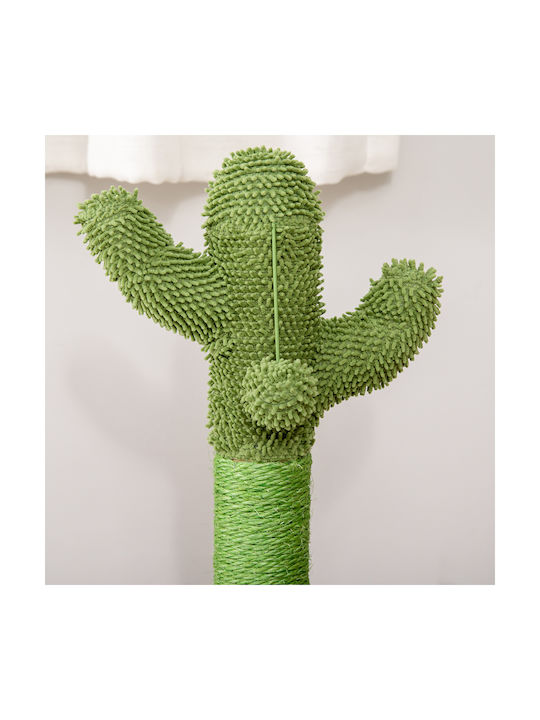 Pawhut Cactus Scratching Post Котешко драскало Полюси Зелен Подов 32x32x60см.