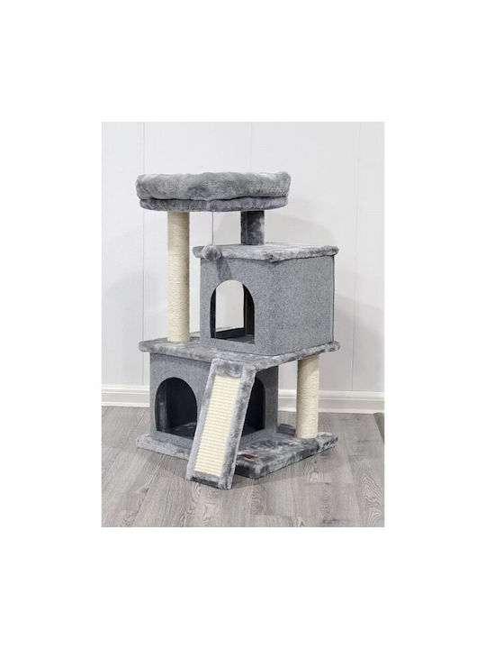 Animal Cat Scratching Tree Gray 50x45x87cm