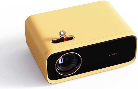 Wanbo X1 Mini Projector LCD HD LED Lamp with Built-in Speakers Yellow
