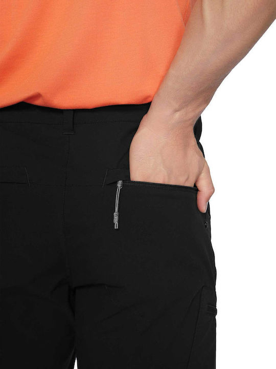 Icepeak Ανδρικό Μακρύ Παντελόνι Πεζοπορίας Μαύρο