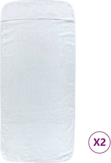 vidaXL Set 2 Hotelhandtücher 135x60 cm Gewicht: 400gsm