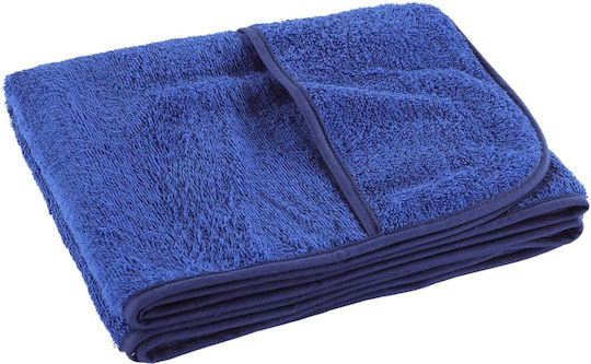 vidaXL Set 4 Hotel Face Towels 135x60 cm 400gsm Blue