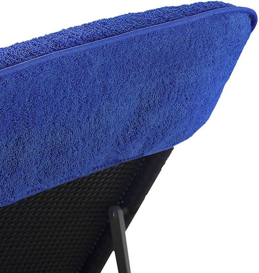 vidaXL Σετ 2 Ξενοδοχειακές Πετσέτες Πισίνας 200x75 εκ. Μπλε Βάρους 400gsm