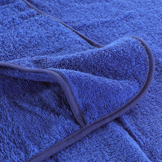 vidaXL Set 6 Hotel Face Towels 135x60 cm 400gsm Blue