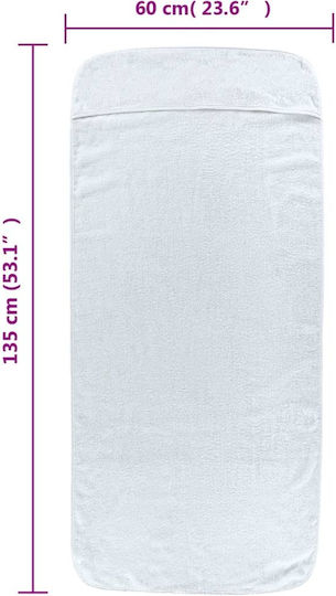 vidaXL Set 2 Hotelhandtücher 135x60 cm Gewicht: 400gsm