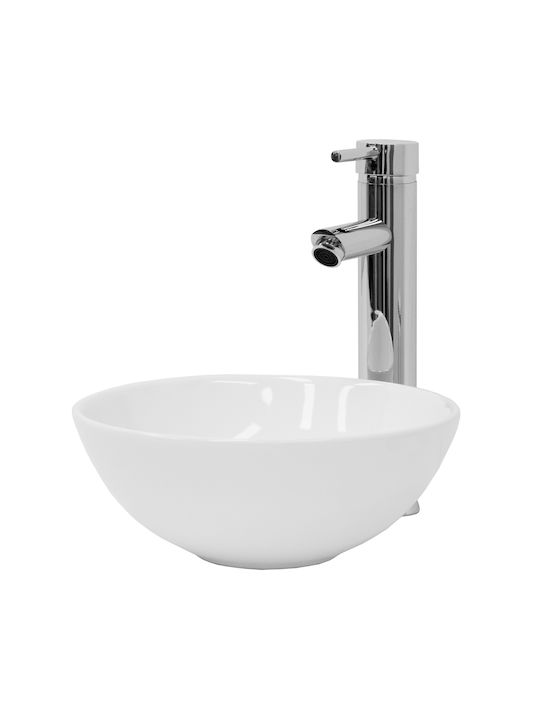 ML-Design Countertop Sink Ceramic 28x28x11.6cm White