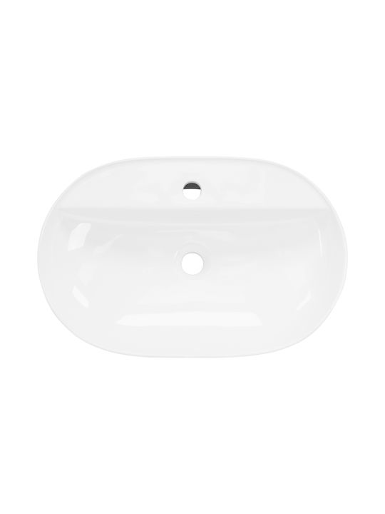 ML-Design Надеждна мивка Керамика 60x40x12см Бял
