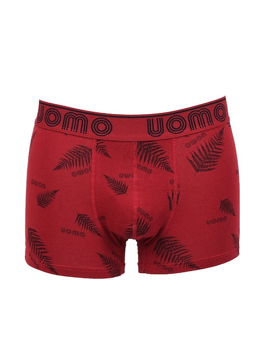 Uomo Herren Boxershorts Mehrfarbig 4Packung