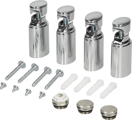 ECD Germany Sahara Electric Towel Rail 900W 120x50cm Silver