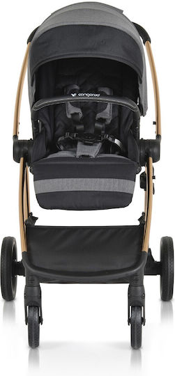 Cangaroo Hydra Adjustable 2 in 1 Baby Stroller Suitable for Newborn Gray