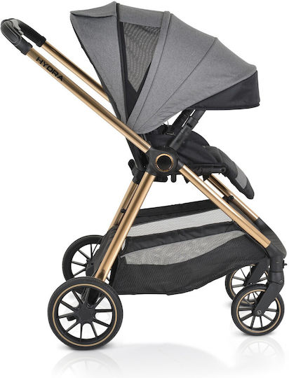 Cangaroo Hydra Adjustable 2 in 1 Baby Stroller Suitable for Newborn Gray