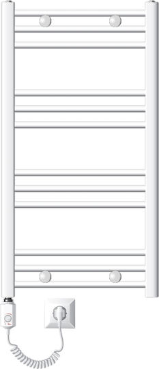 ECD Germany Electric Towel Rail 300W 80x50cm White