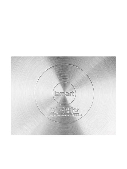 Lamart Prestige Tiefer Edelstahl-Topf 4.7Es / 22cm