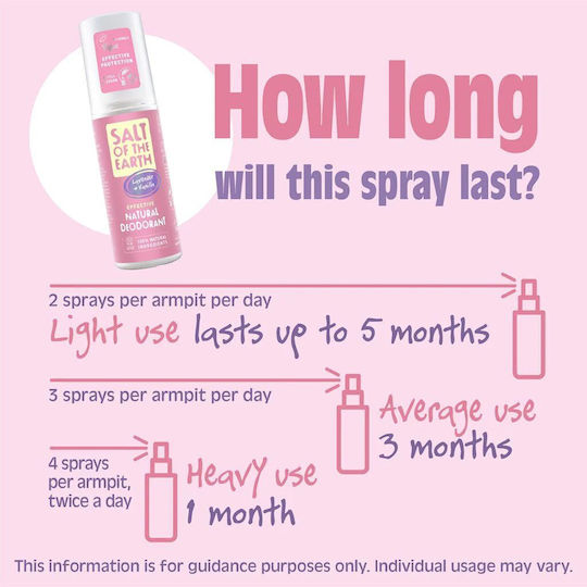 Salt of the Earth Lavender & Vanilla Αποσμητικό σε Spray Χωρίς Αλουμίνιο 100ml