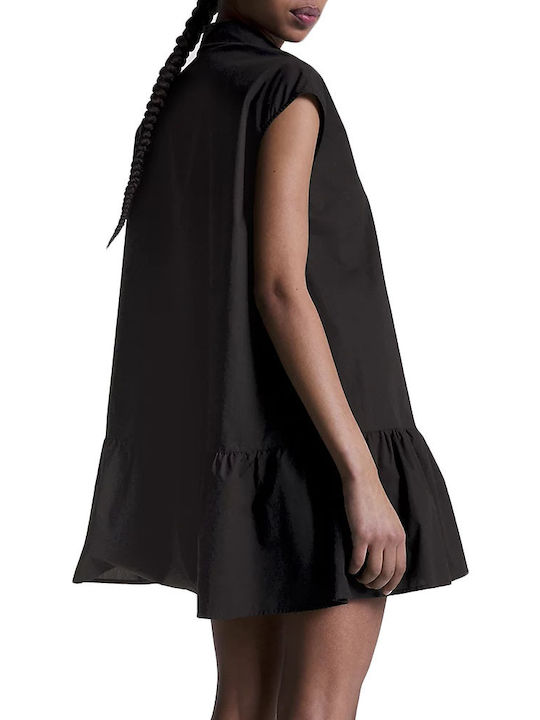 Tommy Hilfiger Summer Mini Shirt Dress Dress Black