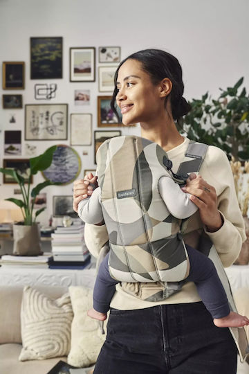 BabyBjorn Classic Carrier Mini 3D Mesh Print Khaki / Green with Maximum Weight 11kg