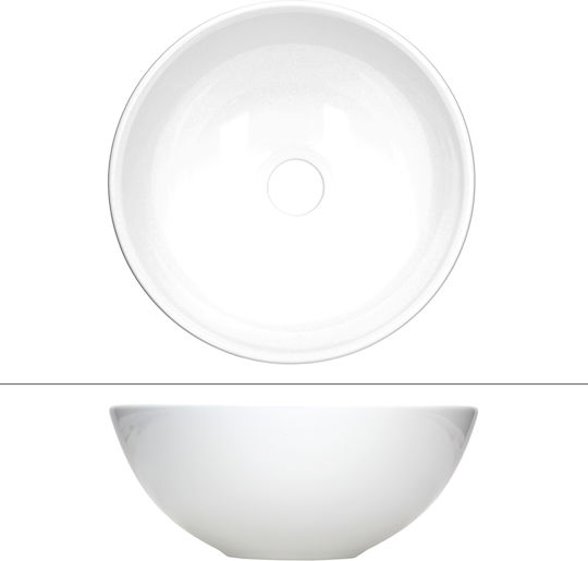 ML-Design Επικαθήμενος Νιπτήρας Κεραμικός 28x28x11.6cm Λευκός