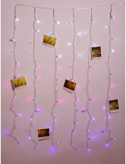 Lichterketten LED Lila Typ Vorhang 1Stück