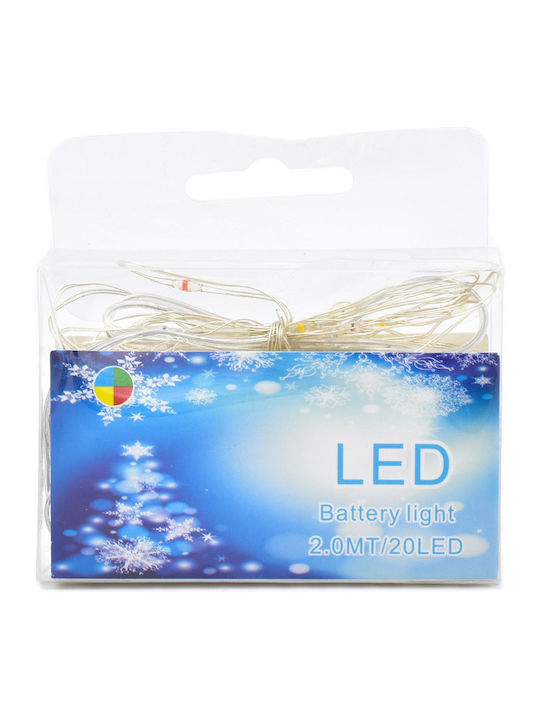 Lights LED 2m. Multicolor Battery in String 1pcs