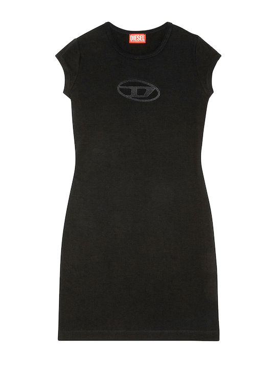 D-angiel Summer Mini T-Shirt Dress Black